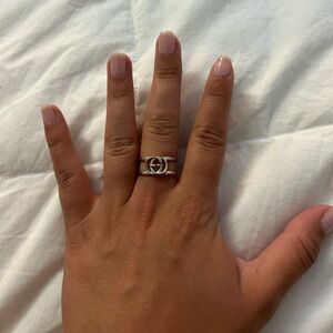 GUCCI INTERLOCKING WIDE OPEN BAND